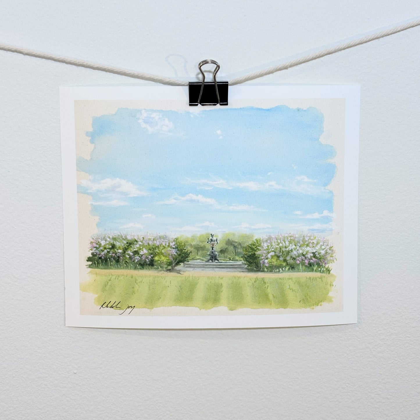 ‘Lilac Garden’ print