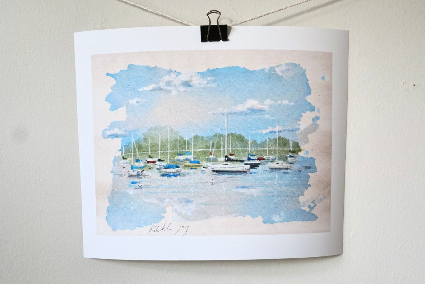 "Sailboat Study No. 9" Print