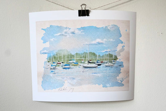 "Sailboat Study No. 9" Print