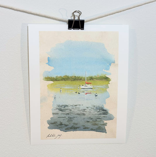 ‘Sailboat Study no.6’ print