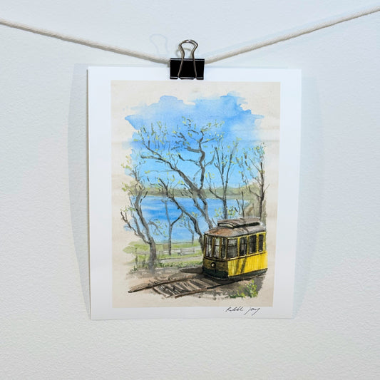 ‘Spring Trolley’ print