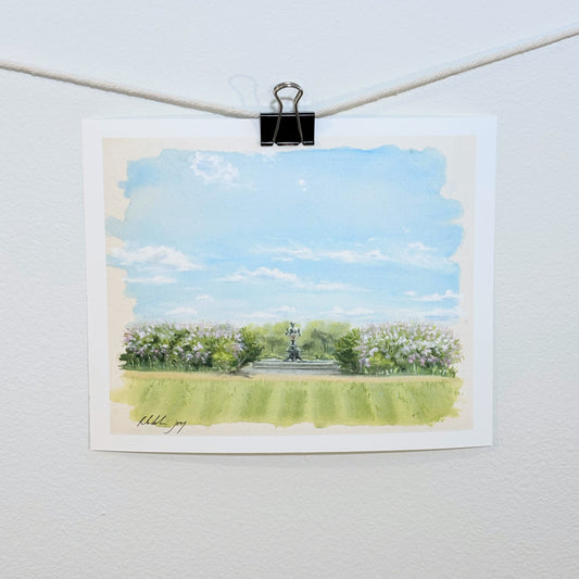 ‘Lilac Garden’ print